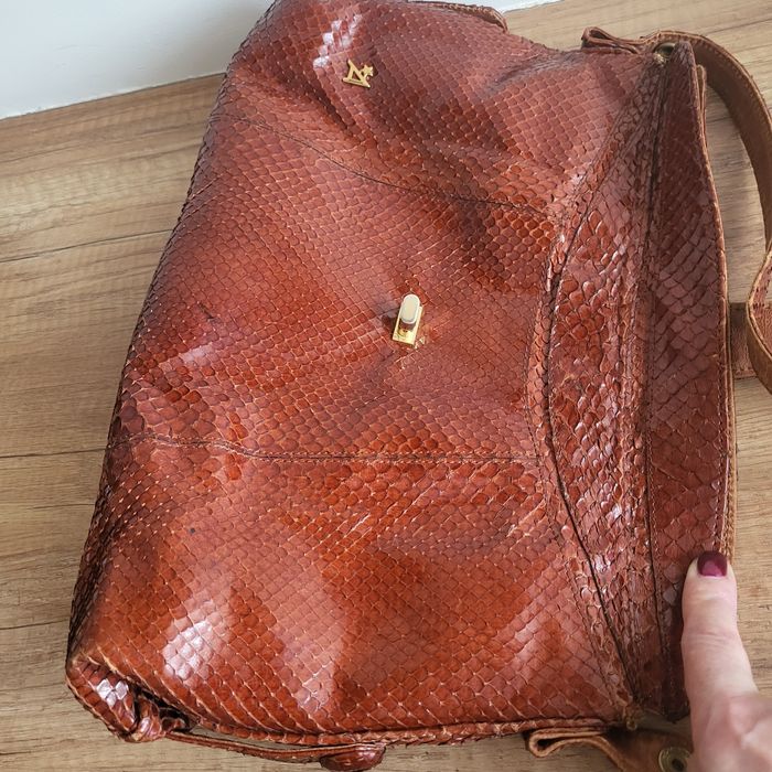 Torebka ze skóry lata 80te