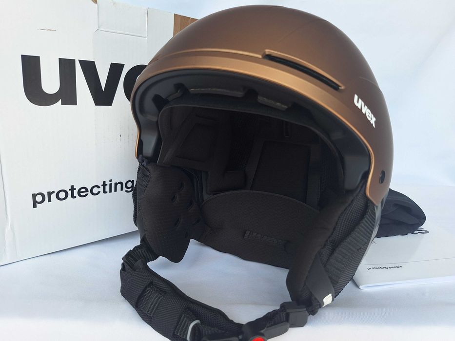 Kask narciarski Uvex Stance Brown Black Matt L 58-62cm