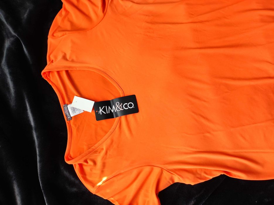 Kim&Co r 2xl pomarańczowa sukienka na lato
