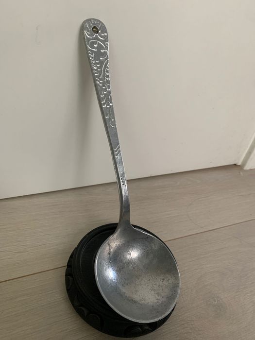 Concha de Sopa Antiga toda em Alumínio trabalhado