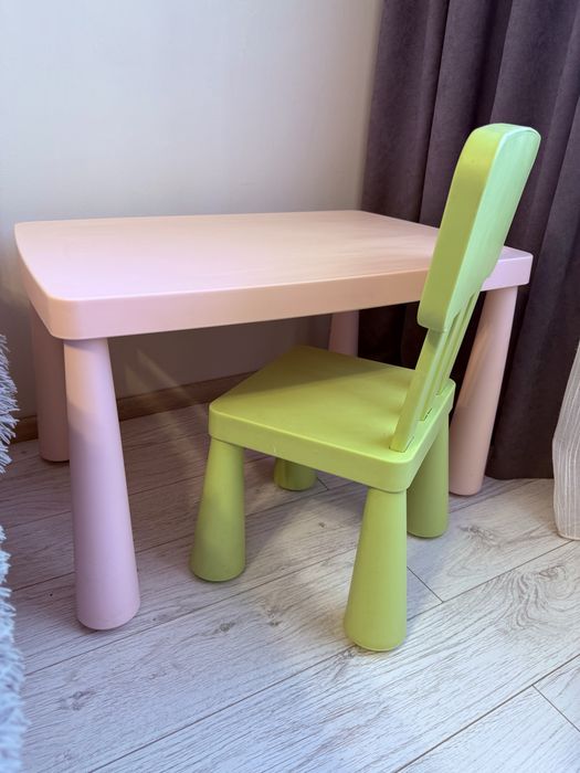 Детский стол и стул IKEA