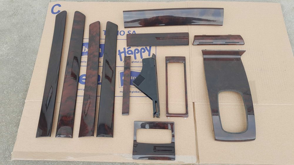 Dekory drewniane ciemne drewno drzewo listwy ozdobne AUDI A6 C5 S6 C5