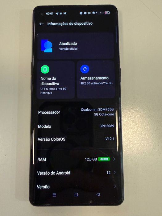 Smartphone OPPO Reno 4 Pro + Samsung Galaxy Watch 46mm