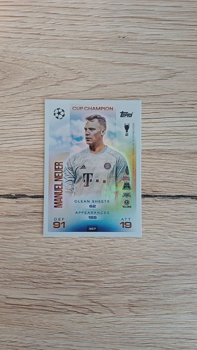 Karta kolekcjonerska Topps. Manuel Neuer