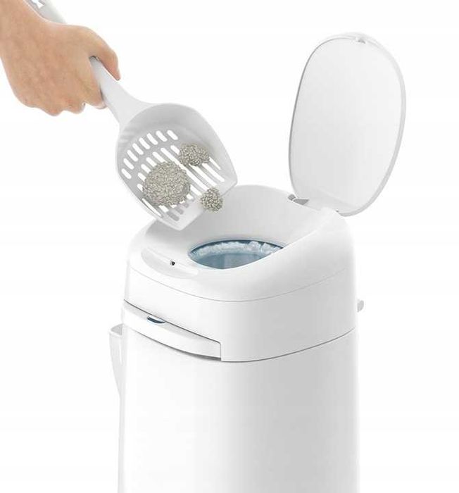 Pojemnik na odchody Litter Locker Design 24 x 23 x 43 cm biały