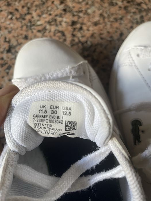 Sapatos ténis criança Lacoste n 30