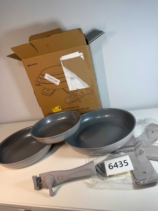 Zestaw 3 patelni z uniwersalną rączką BLIZANT na indukcję (6435-S3)