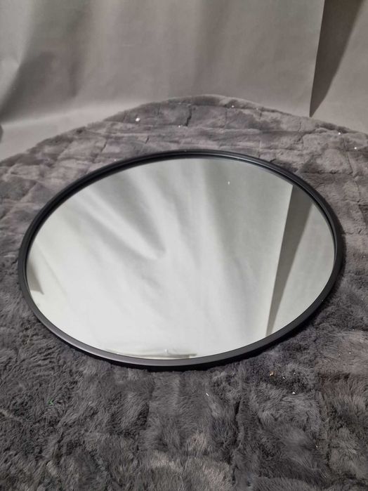 Lustro ścienne, nowe, czarne, średnica 60cm