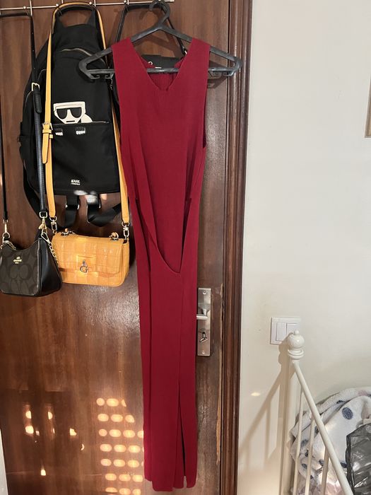 Vestido longo vermelho