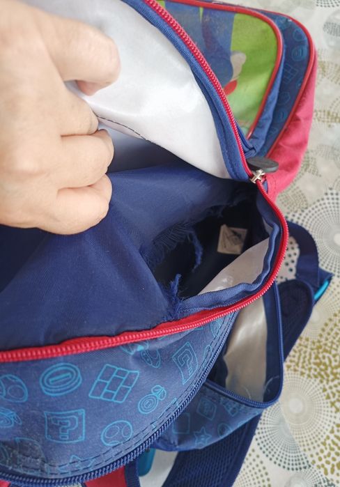Mochila escolar Super Mário com trolley