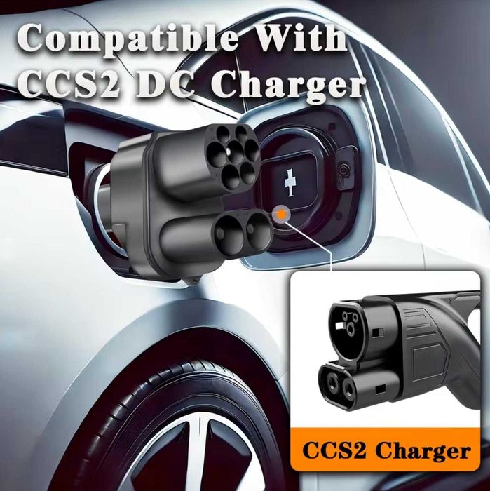 Адаптер быстрой зарядки GUWIEYG CCS2 to Tesla - НОВИНКА 300А
