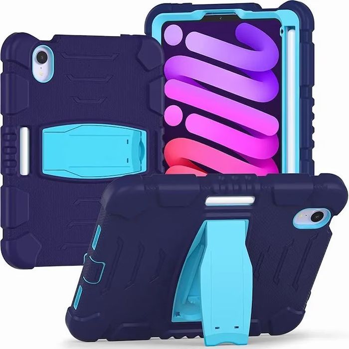 Etui do iPad Mini 6 8.3” z Podstawką i Miejscem na Rysik Granatowe