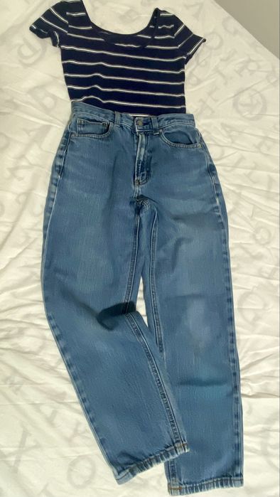 Отдам Джинсы и футболка (Xs/S) - 100 хлопок