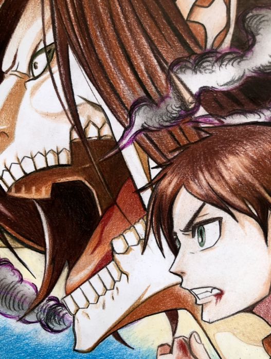 Арт Атака титанів, Attack on Titan, манга, аніме