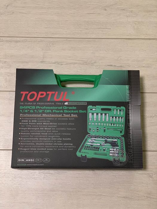 Набор инструментов 1/4" и 1/2" 94ед. TOPTUL GCAI094R