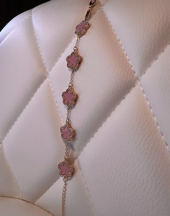 Pulseira Rosa, Elegante em forma de Estrela da Sorte!