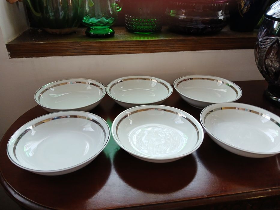 Bogucice PRL miseczki salaterki 6 sztuk porcelanowe komplet