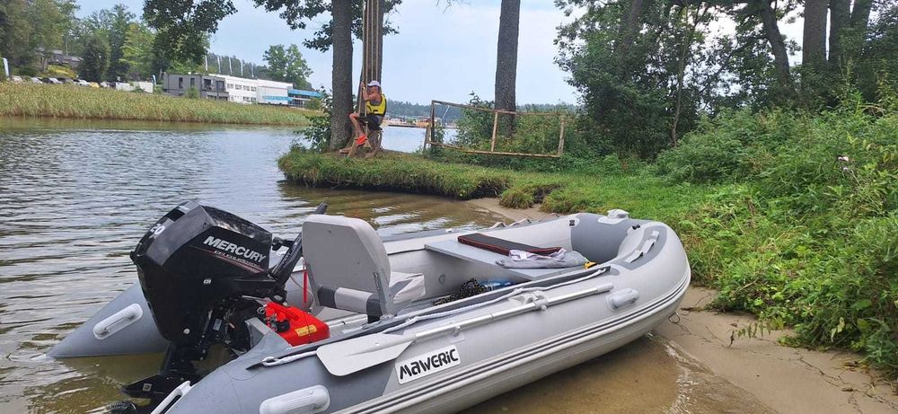 kompletny zestaw , Ponton Maweric 370 DS , Mercury 20 KM , Haibo M250