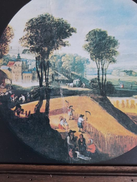 Obrazki cztery pory roku oprawione w drewniane ramki