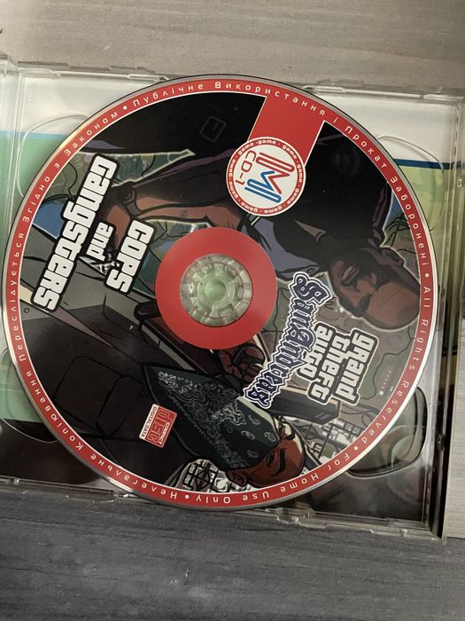 Ігровий диск GTA San Andreas