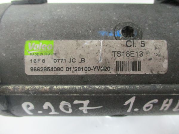 Motor de arranque PEUGEOT 207 (WA_, WC_)