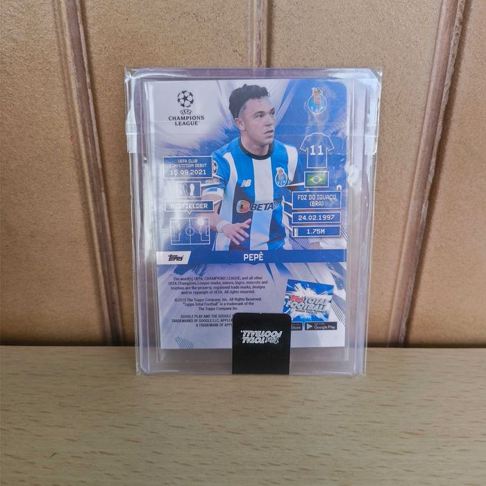 Carta Numerada Pepê /25 Porto Topps 2024