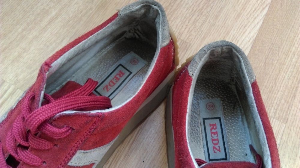 Półbuty buty skórzane sportowe REDZ