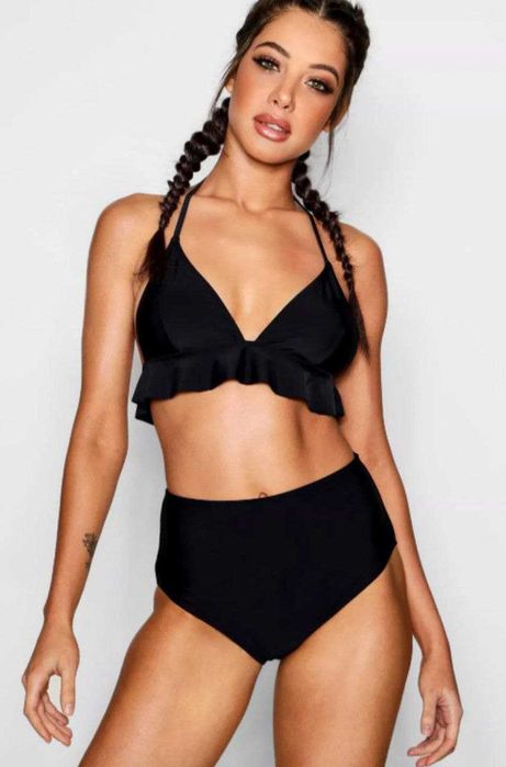 Роздільний чорний купальник