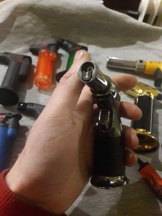 Горелка турбо зажигалка турбінка паяльник різак запальничка Jobon