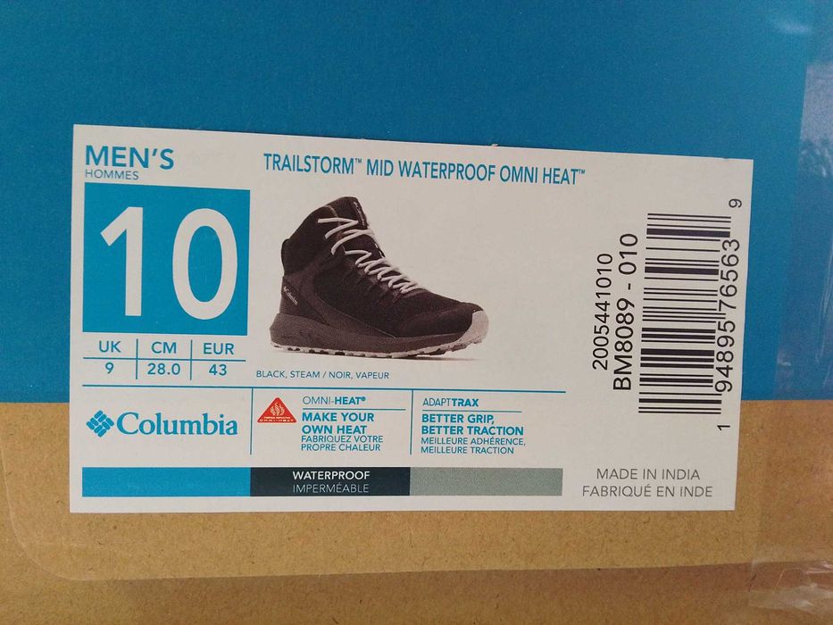 Buty Columbia Trailstorm Mid Omni HEAT Waterproof, rozmiar 43