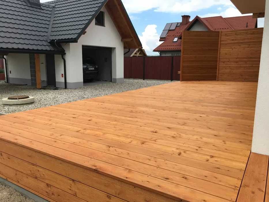 Deska tarasowa gładka/ryflowana modrzew kanadyjski kl. AB