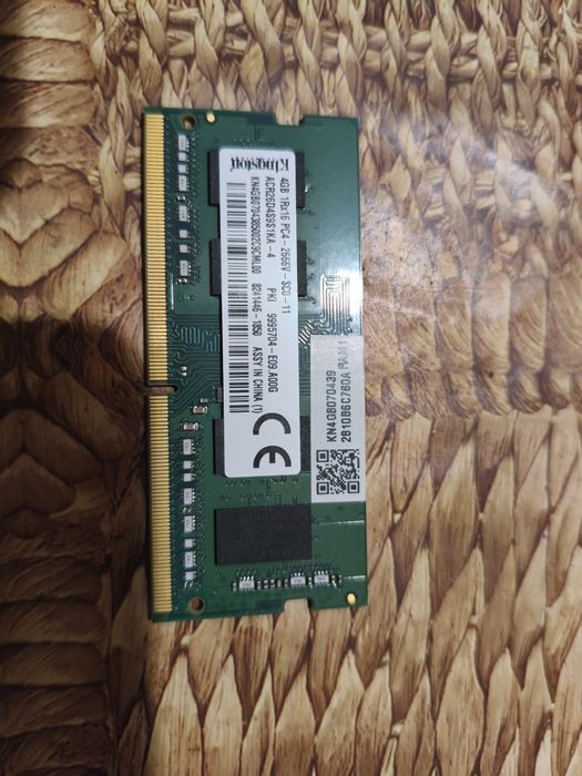 Оперативна пам'ять для ноутбука Kingston ddr4 4gb