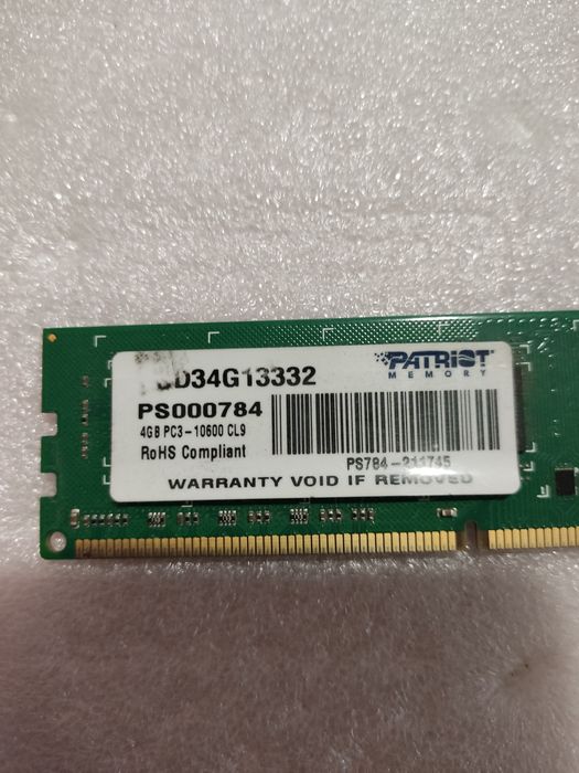 Оперативная память Patriot DDR3-4 GB