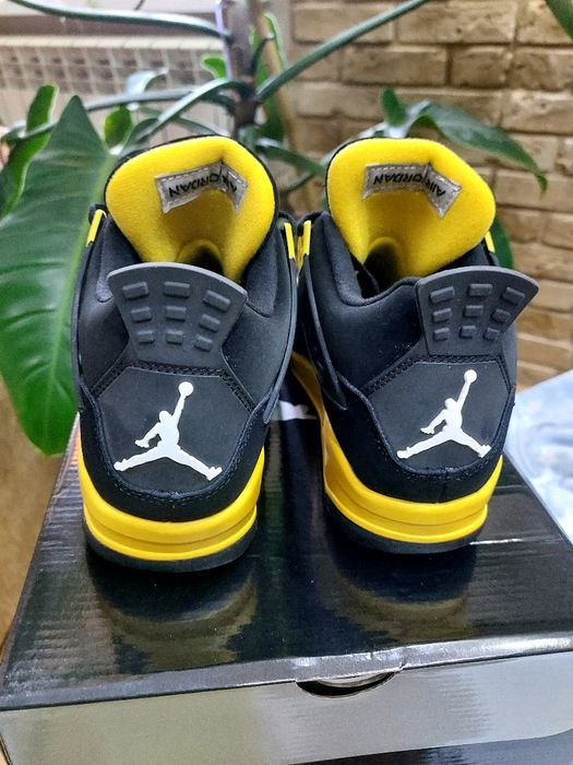 Damskie Buty Retro Air Jordan 4 Yellow Thunder