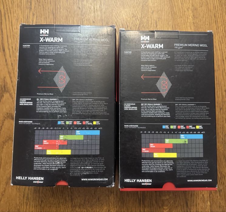 Оригінальний комплект термобілизни Helly Hansen X-Warm. Розмір 4XL