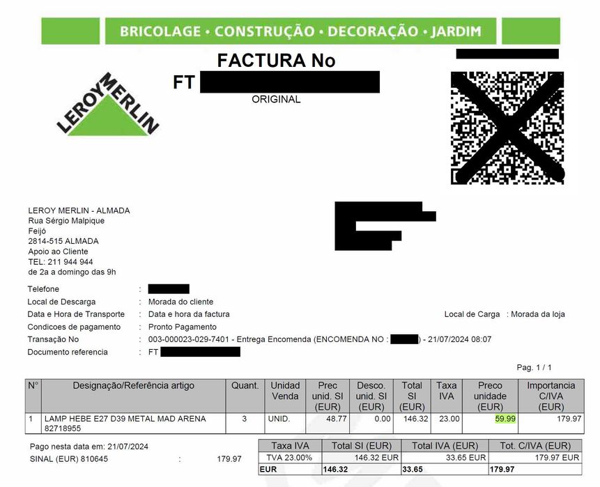 Candeeiro de teto suspenso, metal bege