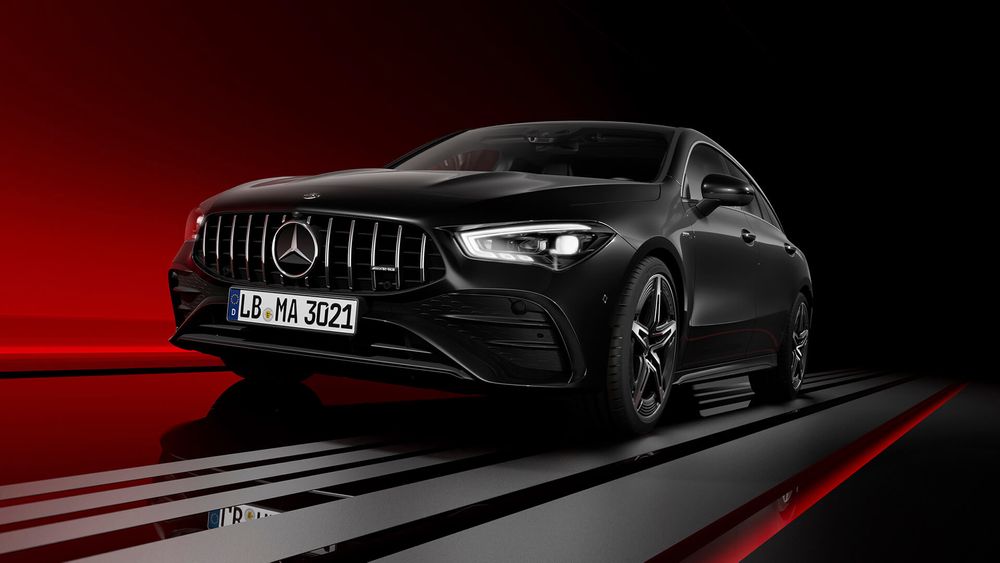 Mercedes CLA Coupe 2023 czarny od przodu