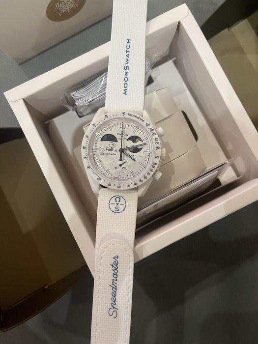 Relógio Omega x swatch mission to earthphase moongold