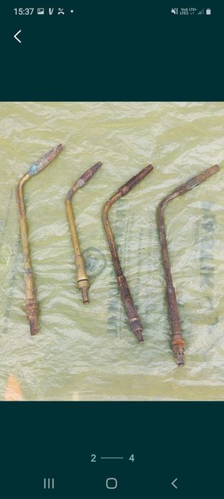 4 sztuki palniki końcówki do palników z czasów PRL