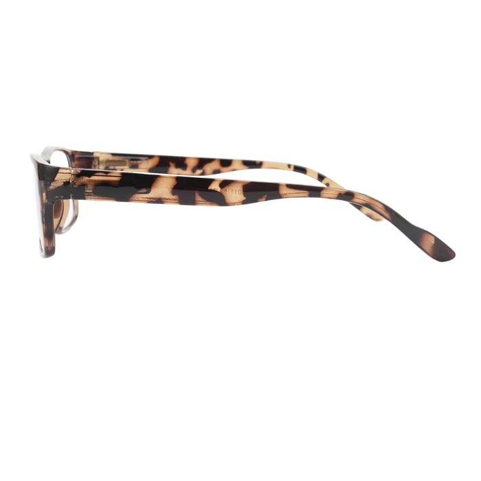 Damskie okulary do czytania +0.5 czarne havana filtr światła