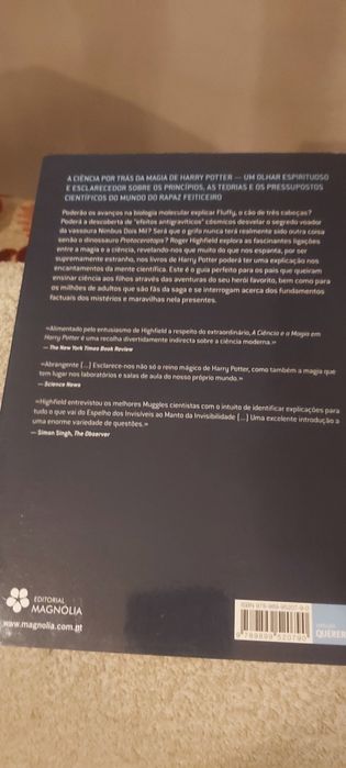 Livro "A Ciência E A Magia Em Harry Potter" Roger Highfield (Novo)