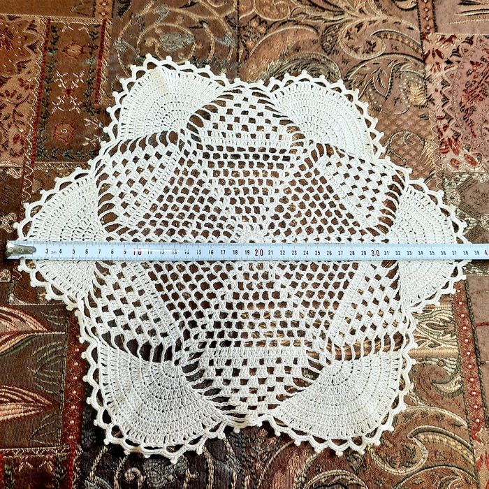 Сonjunto de guardanapos de crochê feitos à mão