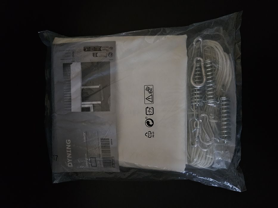 Baldachim IKEA DYNING biały 300x200 cm