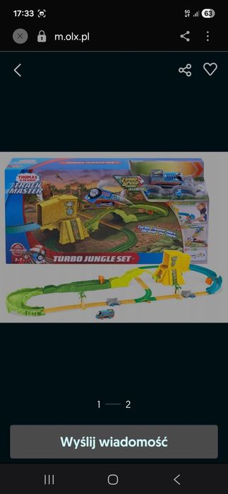 Ciuchcia z torami Tomek i Przyjaciele Turbo Jungle Set