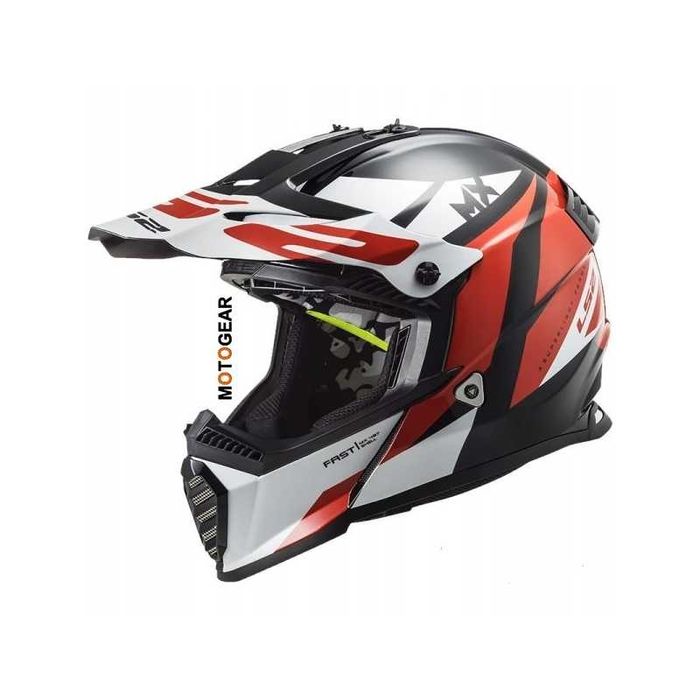Nowy!!! Kask LS2 MX437 Fast Evo Strike cross off road
