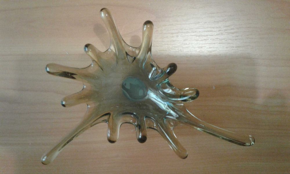 Ваза для цукерок скляна 24×7 см