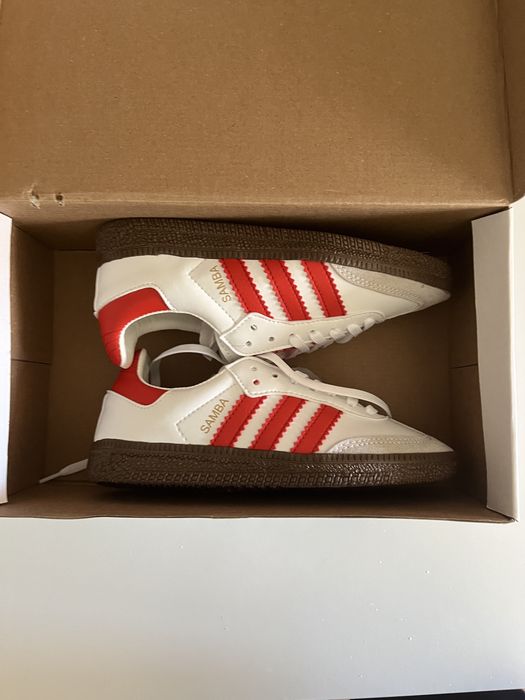 Adidas Samba vermelho e branco tamanho 35/36