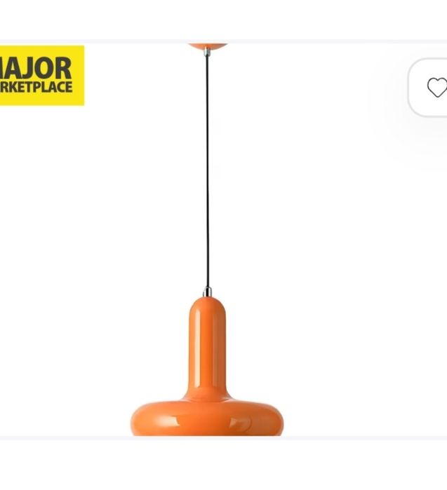 Nowoczesna kolorowa lampa wisząca NICRX E27 – Regulowany kabel, pomara