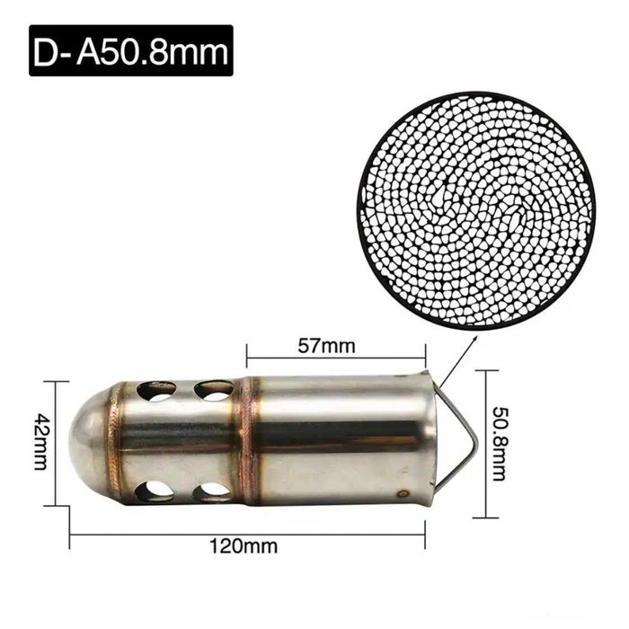 Silenciador DB Killer Aço Inoxidável para Escape de Moto
