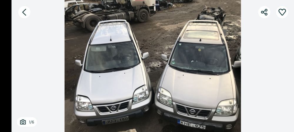 Капот NISSAN X-Trail (T30) 01-07  перед
